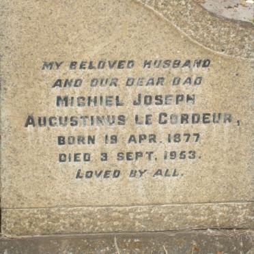 WELLS Hannah 1845-1910 :: CORDEUR Michiel Joseph Augustinus, Le 1877-1953 