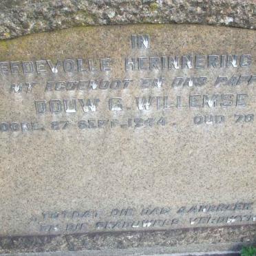 WILLEMSE Douw G. -1944