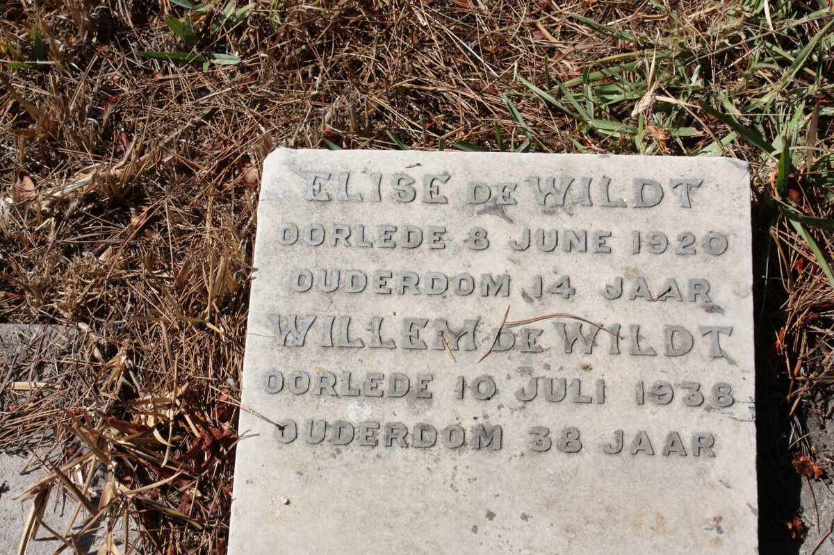 WILDT Willem, de -1938 :: WILDT Elise, de -1920