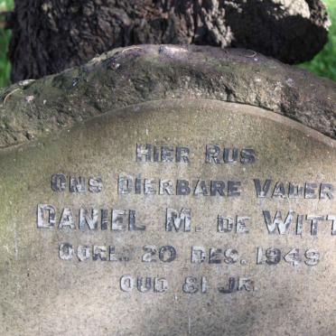 WITT Daniel M., de -1949