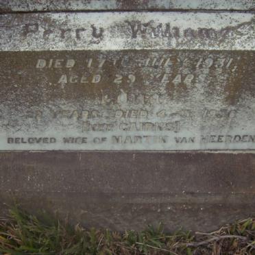 WILLIAMS Perry -1931 :: Edna CAIRNS -1936