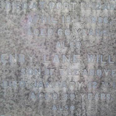 WILLIAMS Sarah Maria -1886 :: WILLIAMS Henry Lane -1891 :: WILLIAMS Ada Harriet -1901 