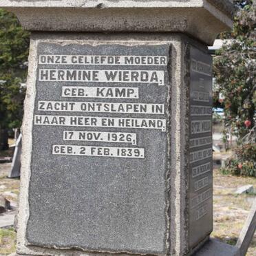 WIERDA Sytze 1839-1911 &amp; Hermine KAMP 1839-1926 