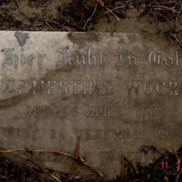 WOCKE Ernestine 1862-1947