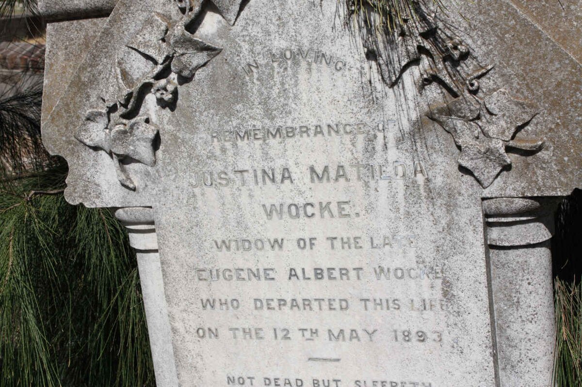 WOCKE Justina Matilda -1893