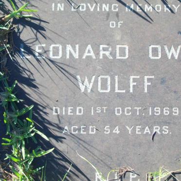 WOLF Leonard Owen  -1969 