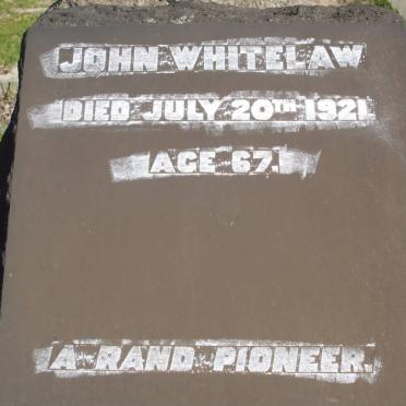 WHITELAW John -1921