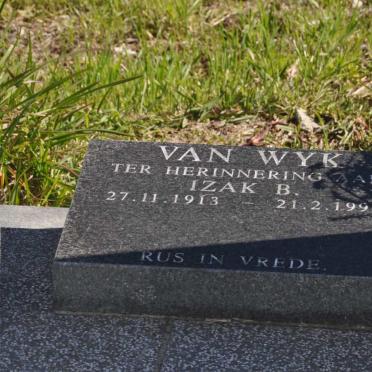 WYK Izak B., van 1913-1997