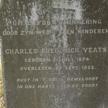 YEATS Charles Frederick 1874-1922