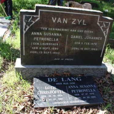 ZYL, van :: LAUBSCHER :: DE LANG