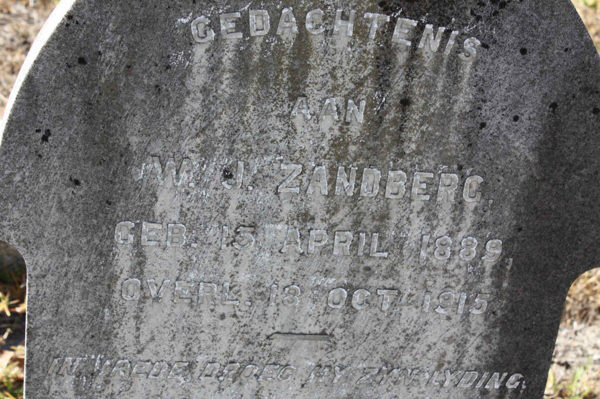 ZANDBERG W.J. 1889-1915