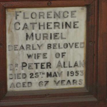 ALLAN Florence Catherine Muriel -1953