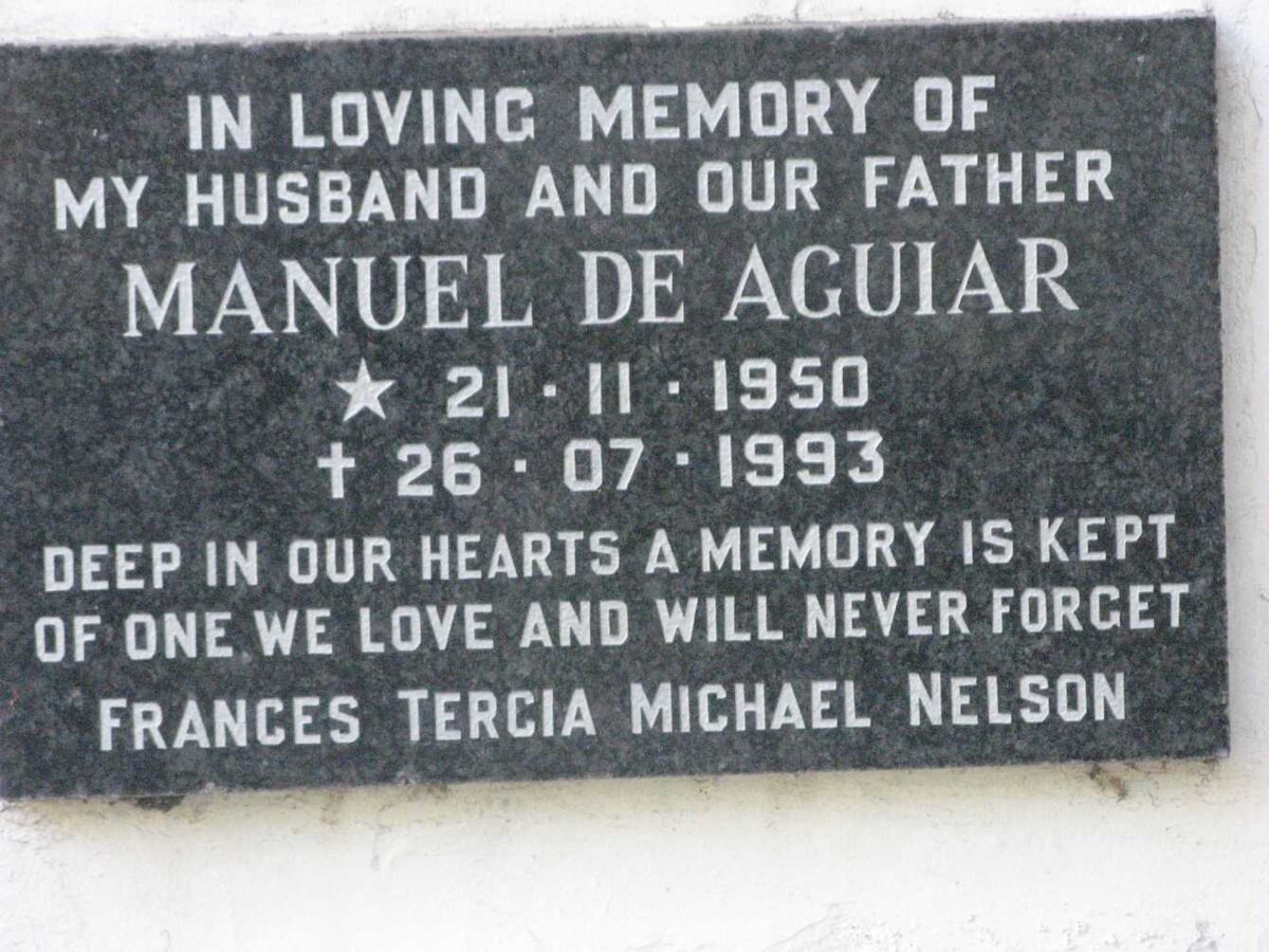 AGUIAR Manuel, de 1950-1993
