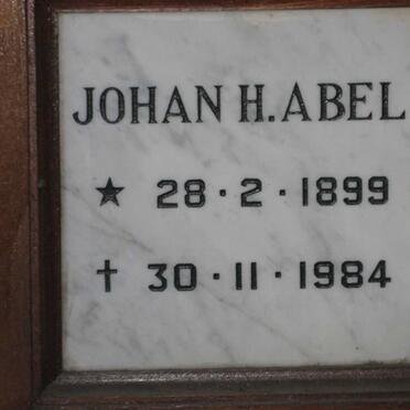 ABEL Johan H. 1899-1984