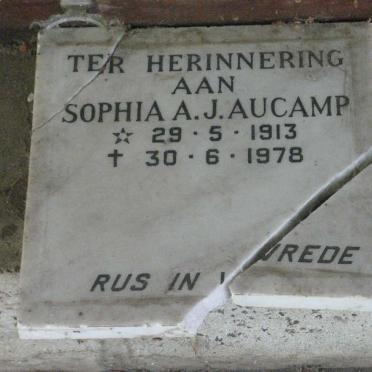 AUCAMP Sophia A.J. 1913-1978