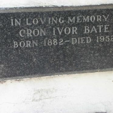 BATE Cron Ivor 1882-1952