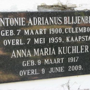 BLIJENBERG Antonie Adrianus 1900-1959 &amp; Anna Maria Kuchler 1917-2009