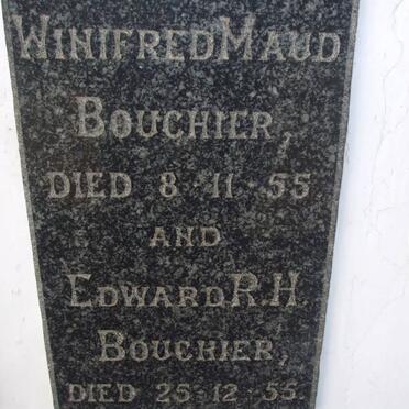 BOUCHIER Edward R.H. -1955 &amp; Winifred Maud -1955