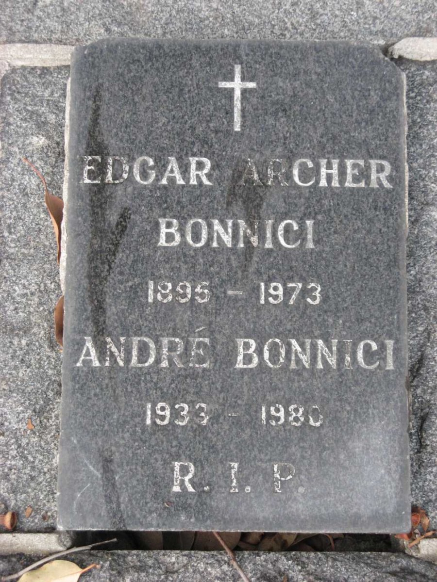 BONNICI Edgar Archer 1895-1973 :: BONNICI Andre 1933-1980
