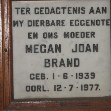 BRAND Megan Joan 1939-1977
