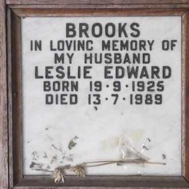BROOKS Leslie Edward 1925-1989