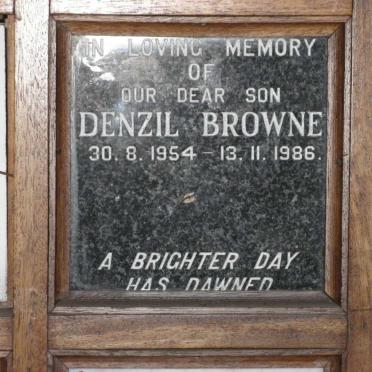 BROWNE Denzil 1954-1986