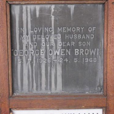 BROWN George Owen 1926-1968