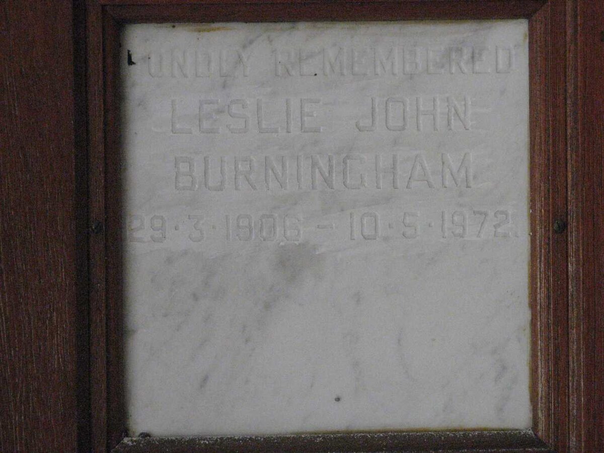 BURNINGHAM Leslie John 1906-1972