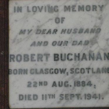 BUCHANAN Robert 1884-1941