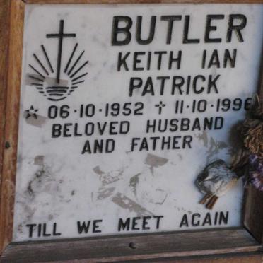 BUTLER Keith Ian Patrick 1952-1996