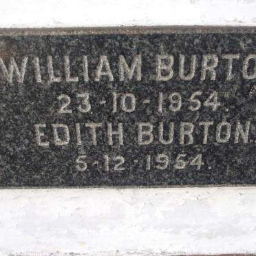 BURTON William -1954 &amp; Edith -1954