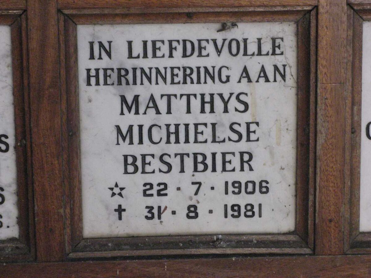 BESTBIER Matthys Michielse 1906-1981