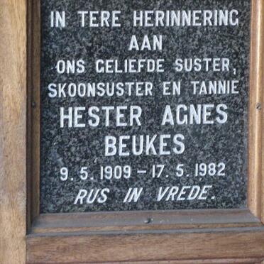 BEUKES Hester Agnes 1909-1982