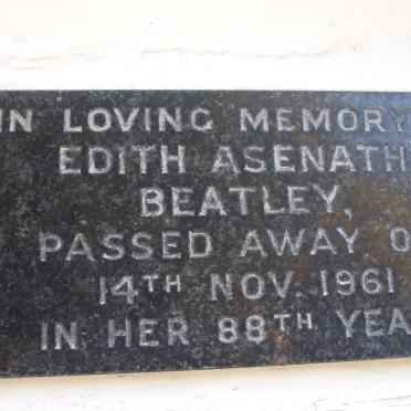 BEATLEY Edith Asenath -1961