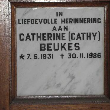 BEUKES Catherine 1931-1986