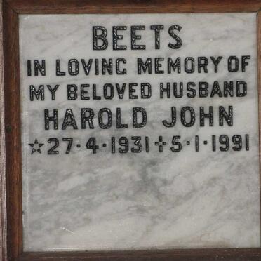 BEETS Harold John 1931-1991