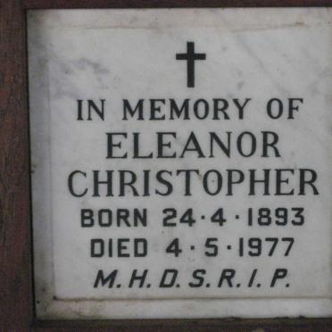 CHRISTOPHER Eleanor 1893-1977