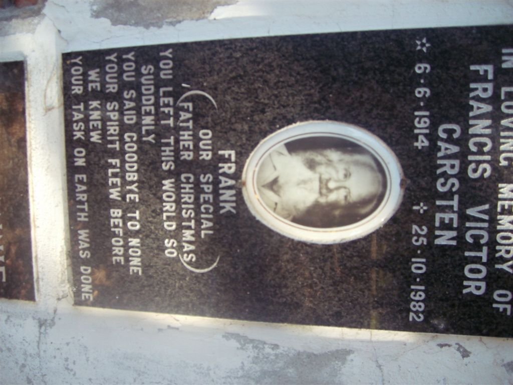 CARSTEN Francis Victor 1914-1982