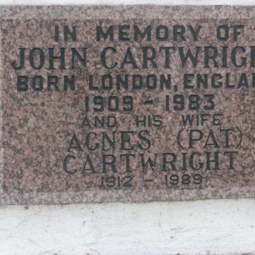 CARTWRIGHT John 1909-1983 &amp; Agnes 1912-1989