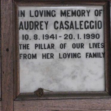 CASALEGGIO Audrey 1941-1990