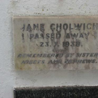 CHOLWICH Jane -1938