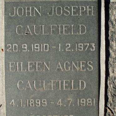 CAULFIELD John Joseph 1910-1973 &amp; Eileen Agnes 1899-1981