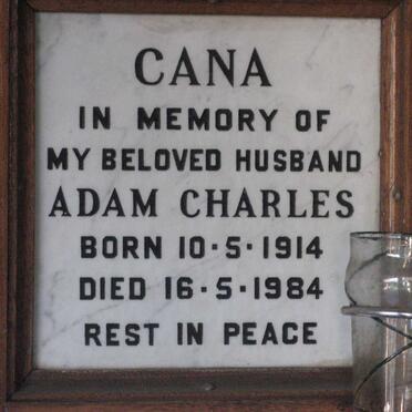 CANA Adam Charles 1914-1984