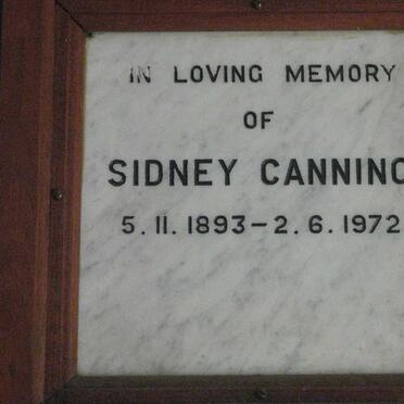 CANNING Sidney 1893-1972