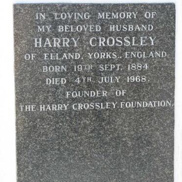 CROSSLEY Harry 1884-1968