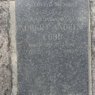 COBB Albert Andrew 1880-1959