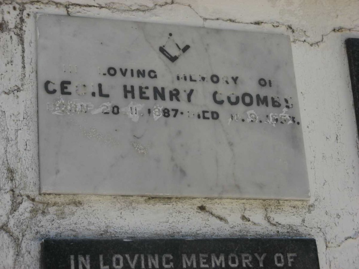 COOMBS Cecil Henry 1887-1953