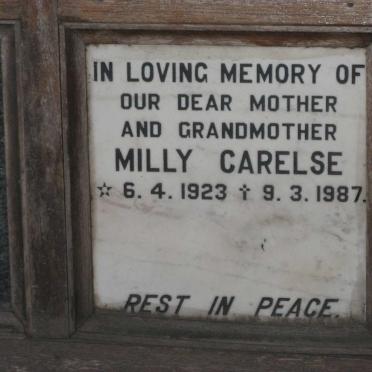 CARELSE Milly 1923-1987