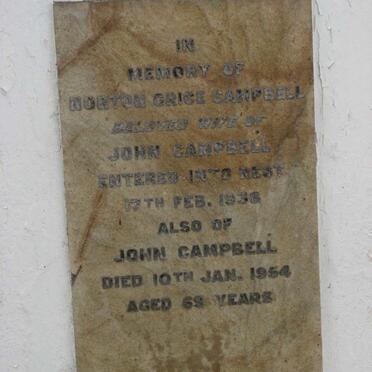 CAMPBELL John -1954 &amp; Norton Grice -193?