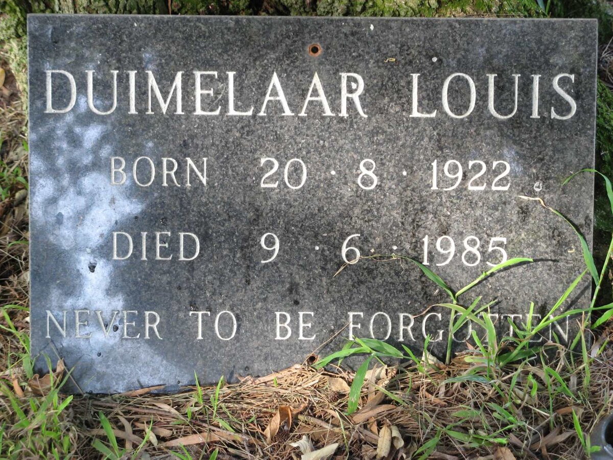 DUIMELAAR Louis 1922-1985